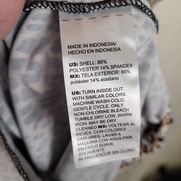 Chicos Zenergy cheetah print UPF bungee dress Size XL Travel Active Casual - Picture 14 of 15